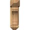 Ekena Millwork Merced Arts and Crafts Rough Sawn Bracket w/ Offset Brace, Western Red Cedar, 6"W x 16"D x 20"H BKT0604X16X20MRC03RWR - alternate 2